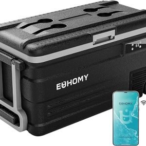 [Summer Celebration Limited Stock]EUHOMY 12V 32QT(30L) Electric Cooler Refrigerator Car Fridge APP Control Car Refrigerator 12/24V DC 110-240V AC Portable Freezer Battery Operated for Camping, Travel, Truck, Outdoor
