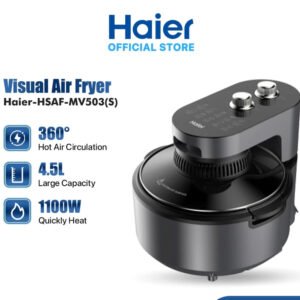 Haier Visual Air Fryer Oil Free Non Stick 4.5L Large Capacity Dual Rotary Knob Air Fryer